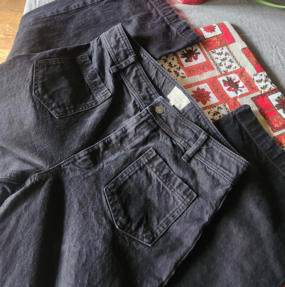 Sezane The 70's Trousers Black - Size 10